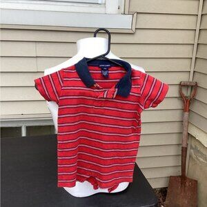 Tomato girl Polo Ralph Lauren Onesie  Red White And blue stripe 12 18months